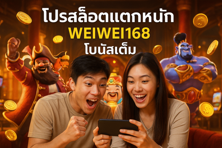 โปรสล็อตแตกหนัก WEIWEI168 โบนัสเต็ม